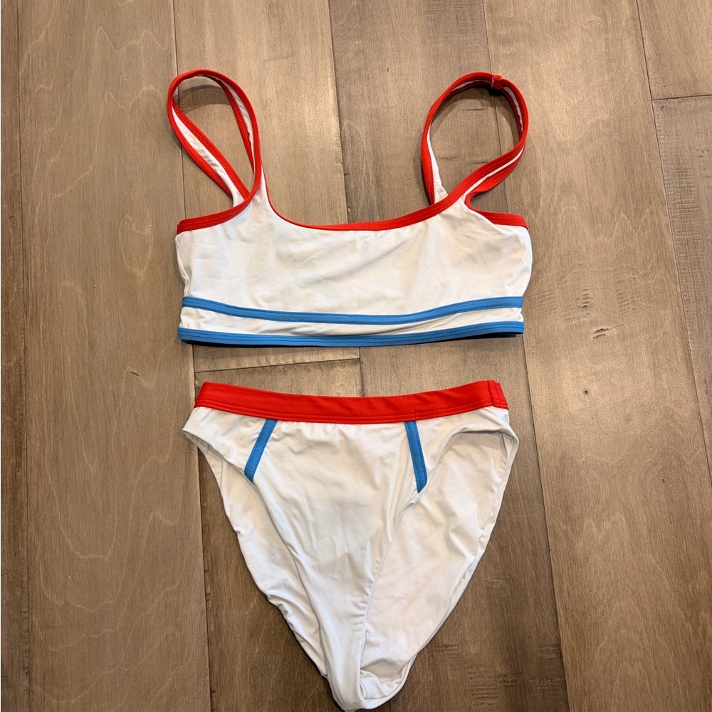 Dippin' Daisy's White and Red Bikini Set